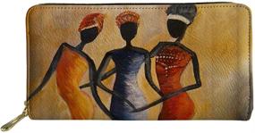 img 4 attached to 👜 FANCOSAN Women's African Painting Handbags & Wallets Capacity Organizer