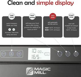 img 1 attached to 🌱 Magic Mill Food Dehydrator Machine with 10 Stainless Steel Trays - Digital Timer, Temperature Control, Keep Warm Function - Ideal for Jerky, Herbs, Meat, Beef, Fruit, and Vegetable Drying