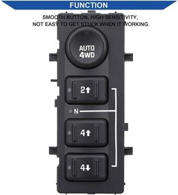 img 3 attached to 🚙 2003-2007 Chevrolet Silverado/Chevy Suburban/Tahoe/Avalanche, GMC Yukon/Sierra 4WD Transfer Case Switch/Button (OE Replacement: 15164520, 15136039, 19259313)