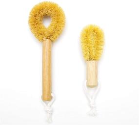 img 1 attached to 🧽 Tawashi Kitchen Scrub Brush with Handle: Versatile for Dish, Pan, Pot, Strainer, Sink, and Vegetables (Normal)