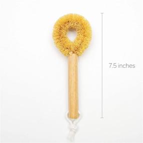 img 2 attached to 🧽 Tawashi Kitchen Scrub Brush with Handle: Versatile for Dish, Pan, Pot, Strainer, Sink, and Vegetables (Normal)