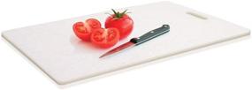 img 2 attached to 🔪 Glad Extra Large White Cutting Chopping Board - Dishwasher Safe, Non Porous, Easy to Clean, Knife-Friendly Surface, 16.25 x 10.25 inches