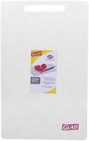 img 3 attached to 🔪 Glad Extra Large White Cutting Chopping Board - Dishwasher Safe, Non Porous, Easy to Clean, Knife-Friendly Surface, 16.25 x 10.25 inches