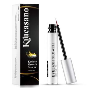img 4 attached to 👁️ Krucasano Eyelash Growth Serum - Natural Extract Lengthening Formula for Dense Black Curl Lashes (5ml) - Packaging May Vary - Lash Serum to Promote Longer and Thicker Lashes