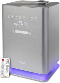 img 4 attached to 🌬️ Crane Warm & Cool Mist Top Fill Humidifier: Remote Control, 1.2 Gallon Capacity, 500 Sq. Ft Coverage, UV Ionizing Light, Metallic Design