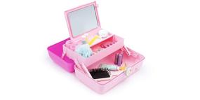 img 1 attached to 💄 Caboodles On-the-go Girl - X-Large Cosmetic Organizer for Makeup & Accessories, Pink Over Rose, Forever Fun Edition - 1 Count