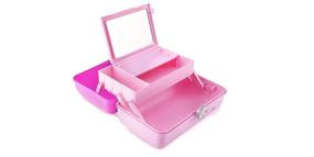 img 2 attached to 💄 Caboodles On-the-go Girl - X-Large Cosmetic Organizer for Makeup & Accessories, Pink Over Rose, Forever Fun Edition - 1 Count