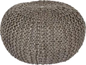 img 1 attached to Surya BRPF 001 100 Percent 20 Inch 14 Inch Home Decor and Poufs