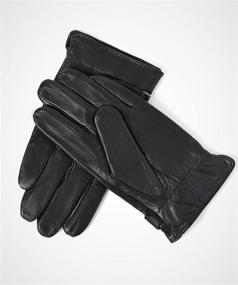 img 2 attached to YISEVEN Genuine Lambskin Classical Motorcycle Men's Accessories