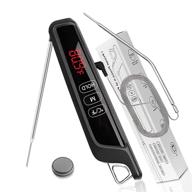 🌡️ digital cooking thermometer for liquids & grilling meat, instant read bbq thermometer for turkey/bbq/baking/candy, with magnet & alarm function, dual probe waterproof, -58/572 °f логотип