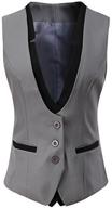 vocni v neck business bottoned waistcoat logo