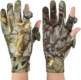 img 4 attached to Durio Fingerless Anti Slip Lightweight Camouflage