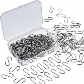 img 4 attached to 🔗 Versatile 150 Piece Mini S Hooks with Storage Box - Ideal for DIY Crafts, Hanging Jewelry, Key Chains, and Tags (22 x 8 mm)
