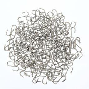 img 1 attached to 🔗 Versatile 150 Piece Mini S Hooks with Storage Box - Ideal for DIY Crafts, Hanging Jewelry, Key Chains, and Tags (22 x 8 mm)