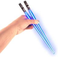 🍣 chop sabers light up lightsaber chopsticks: blue pair - dine with galactic style and elegance! logo