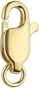 img 3 attached to 🔒 Find the Perfect Fit: Shop 14k Yellow Gold Lobster Catch Lock Replacement in Small, Regular, Medium, and Large Sizes