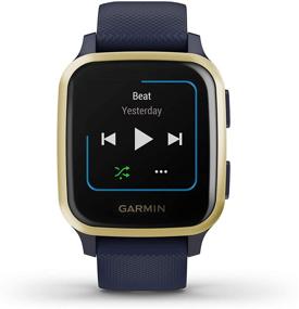 img 2 attached to 🏋️ Окончательный фитнес-набор: Смарт-часы Garmin Venu Sq Music GPS Navy/Light Gold с наушниками Wearable4U и портативным зарядным аккумулятором.