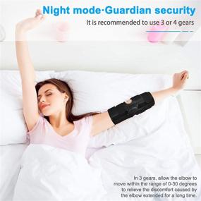 img 1 attached to 🏋️ Fibee Angle Adjustable Elbow Splint: Effective Tendonitis Pain Relief for Cubital Tunnel Syndrome & Ulnar Nerve - Stabilizer for Sleeping or Daytime Use - Women and Men (S/M)