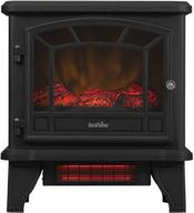 🔥 duraflame dfi-550-22: powerful black freestanding infrared quartz fireplace stove with remote control - 1500w logo
