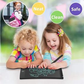 img 1 attached to NEWYES 8.5 Inches LCD Writing Tablet - Office Whiteboard Bulletin Board for Kitchen Memo Notice Fridge - Magnetic Daily Planner - Gifts for Kids (Black) - Recommended for 3 Months+