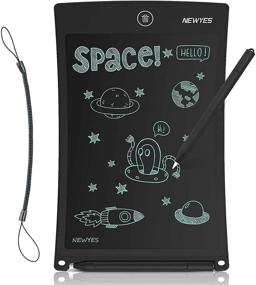 img 4 attached to NEWYES 8.5 Inches LCD Writing Tablet - Office Whiteboard Bulletin Board for Kitchen Memo Notice Fridge - Magnetic Daily Planner - Gifts for Kids (Black) - Recommended for 3 Months+