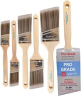 🎨 upgrade your painting projects with pro grade - 6 pack variety angle paint brushes logo