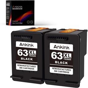 img 4 attached to 🖨️ Ankink 63XL Black Ink Cartridges: High-Yield Replacement for HP Ink 63 XL - Officejet 3830, 4650, Envy 4520, Deskjet 1112 Printer -HP63 HP63xl 2 Black