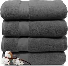 img 4 attached to Maura 4 Piece Bath Towels: Premium Turkish Towel Sets for a Luxurious Bathroom Experience