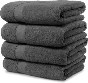 img 3 attached to Maura 4 Piece Bath Towels: Premium Turkish Towel Sets for a Luxurious Bathroom Experience