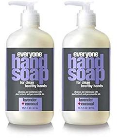 img 1 attached to 🌿 Organic Lavender & Coconut Hand Soap (Set of 2) with Essential Lavender Oil, Orange Peel Oil, Coconut Extract, Aloe Vera, Matricaria Flower Extract, and Calendula Extract, 12.75 oz