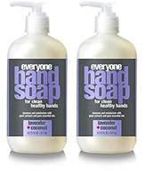 🌿 organic lavender & coconut hand soap (set of 2) with essential lavender oil, orange peel oil, coconut extract, aloe vera, matricaria flower extract, and calendula extract, 12.75 oz logo