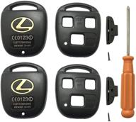 🔑 lexus key fob cover case - compatible with es, gs, gx, is, ls, lx, rx, sc, rx330, rx350, is300, is330, gx470, lx470, gx300, rx300, es300, es330 - protective shell with screw driver (pack of 2) logo