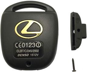 img 1 attached to 🔑 Lexus Key Fob Cover Case - Compatible with ES, GS, GX, IS, LS, LX, RX, SC, RX330, RX350, IS300, IS330, GX470, LX470, GX300, RX300, ES300, ES330 - Protective Shell with Screw Driver (Pack of 2)