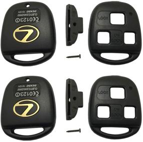img 3 attached to 🔑 Lexus Key Fob Cover Case - Compatible with ES, GS, GX, IS, LS, LX, RX, SC, RX330, RX350, IS300, IS330, GX470, LX470, GX300, RX300, ES300, ES330 - Protective Shell with Screw Driver (Pack of 2)