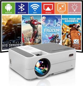 img 4 attached to Wireless Bluetooth Projector Portable Compatible