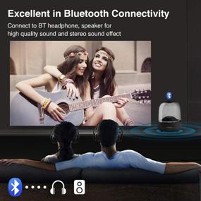img 2 attached to Wireless Bluetooth Projector Portable Compatible