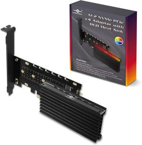 img 4 attached to 💥 Enhance Your PC Performance with Vantec NVMe PCIe Adapter UGT M2PC12 RGB