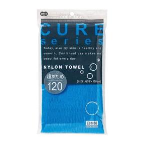 img 4 attached to 🛁 Cure Series Japanese Exfoliating Bath Towel from OHE - Super Hard Weave - Blue, 120cm: Reveal Smooth and Glowing Skin with Intense Exfoliation