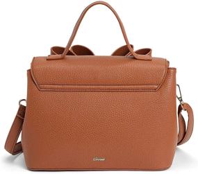 img 3 attached to Elegant Leather Fashion Satchel Handbag Women's Handbags & Wallets and Satchels