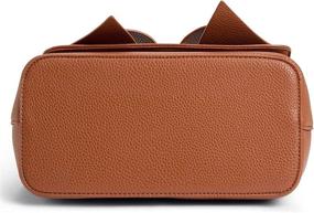 img 2 attached to Elegant Leather Fashion Satchel Handbag Women's Handbags & Wallets and Satchels