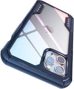 img 4 attached to 📱 MOBOSI Vanguard Armor iPhone 11 Pro Max Case: High-Performance Shockproof Cover for Ultimate Protection, Navy Blue