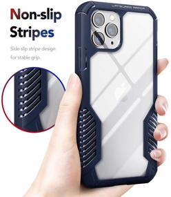 img 1 attached to 📱 MOBOSI Vanguard Armor iPhone 11 Pro Max Case: High-Performance Shockproof Cover for Ultimate Protection, Navy Blue