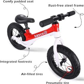 img 1 attached to Bobike Balance Bike: Sturdy Training Bike for Kids 2-6 Years | 12-inch Pneumatic Tire | Push Walking Bicycle | No-Pedal Adjustable Set | Perfect Gift for Boys and Girls...