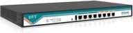 utt er4240g business gigabit router with 4 wan ports, 4 lan ports, load balancing/failover, nat, ipsec/pptp vpn, firewall logo