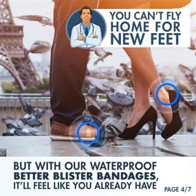 img 2 attached to Dr. Frederick's Original Better Blister Bandages: Waterproof Variety 12-Pack - Hydrocolloid Foot, Toe, & Heel Blister Prevention & Recovery Pads