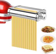 🍝 hekmaden 3-in-1 pasta maker attachment for kitchenaid stand mixers - stainless steel pasta roller and cutter set for spaghetti, fettuccine, and dumpling wrappers logo