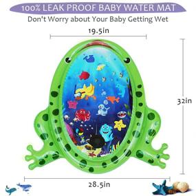 img 2 attached to 👶 Yichaoliu Inflatable Tummy Time Water Mat: Perfect Fun Play Center for Baby's Stimulation and Growth