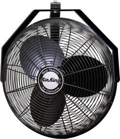img 4 attached to 💨 Black Air King 9518 18-Inch Industrial Grade Wall Mount Fan, 1/6-HP
