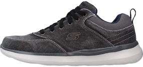 img 3 attached to Skechers Mens Delson 2 0 Charcoal Men's Shoes for Fashion Sneakers