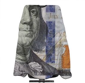 img 4 attached to 💈 NELife $100 Bill Haircut Apron Professional Salon Cape Polyester Barber Cape With Adjustable Telescopic Buckle for Adults 55 X 66 inches